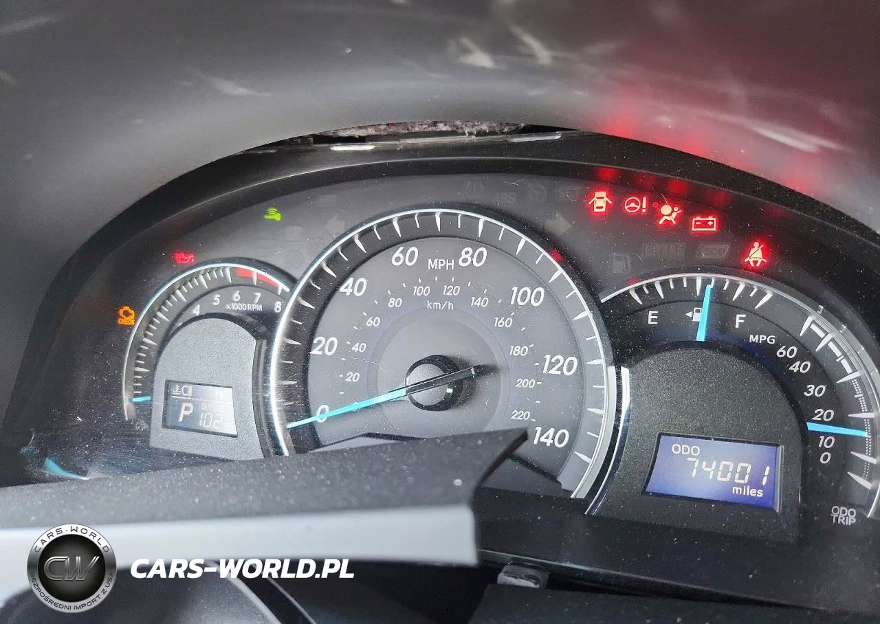 2012 Toyota Camry Xle V6 VIN:4T1BK1FK4CU516825 - 9