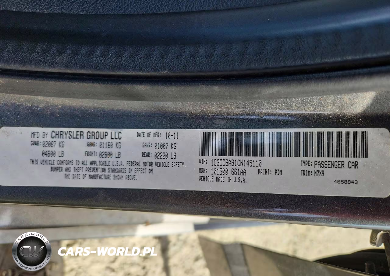2012 Chrysler 200 Lx VIN:1C3CCBAB1CN145110 - 12