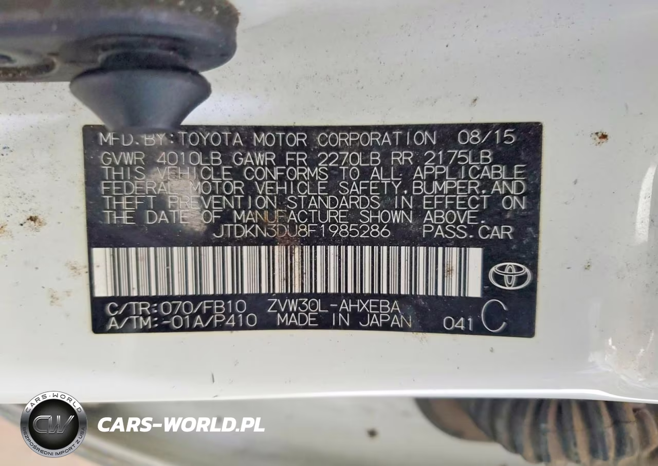 2015 Toyota Prius Two VIN:JTDKN3DU8F1985286 - 13