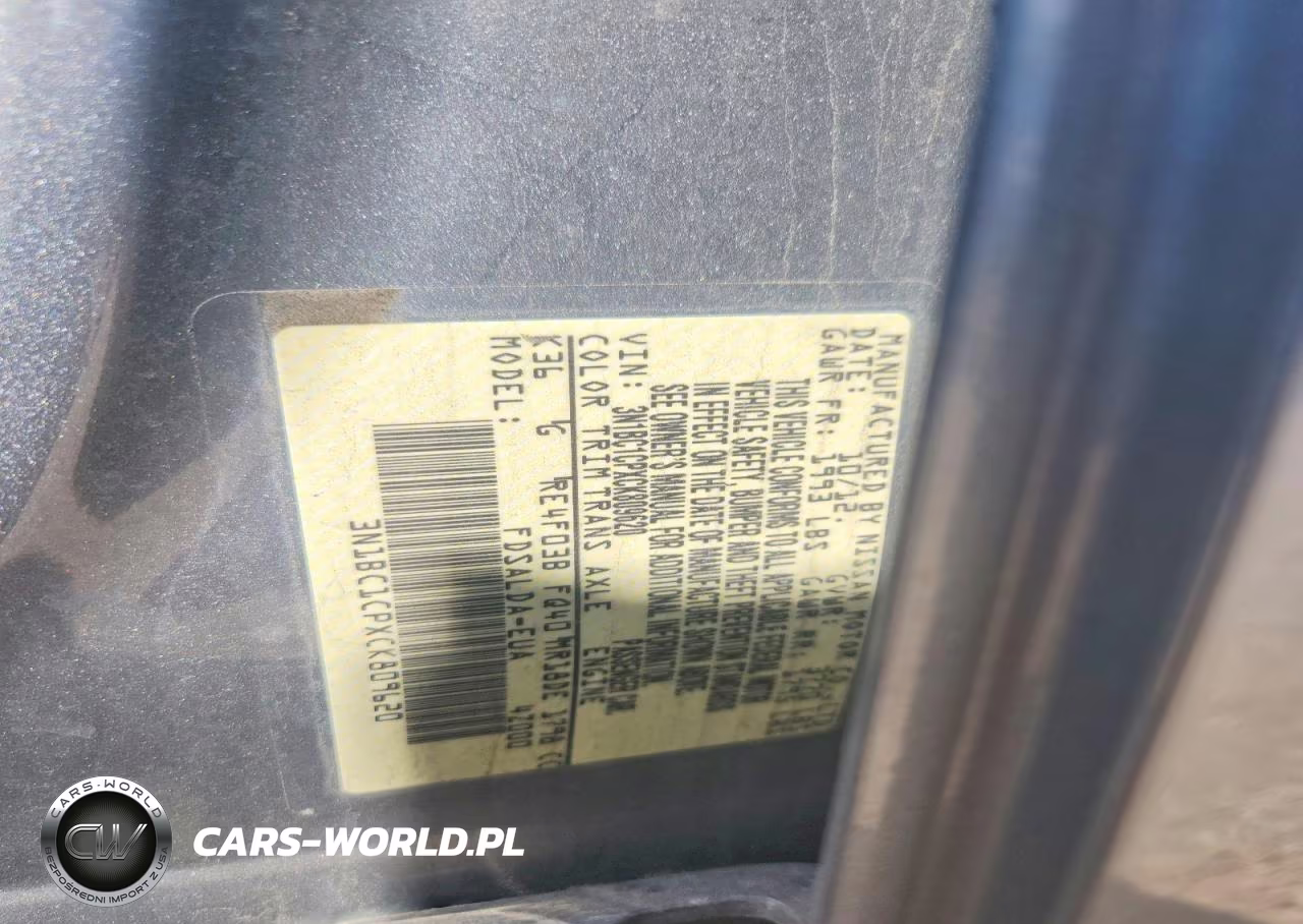 2012 Nissan Versa 1.8 S VIN:3N1BC1CPXCK809620 - 13