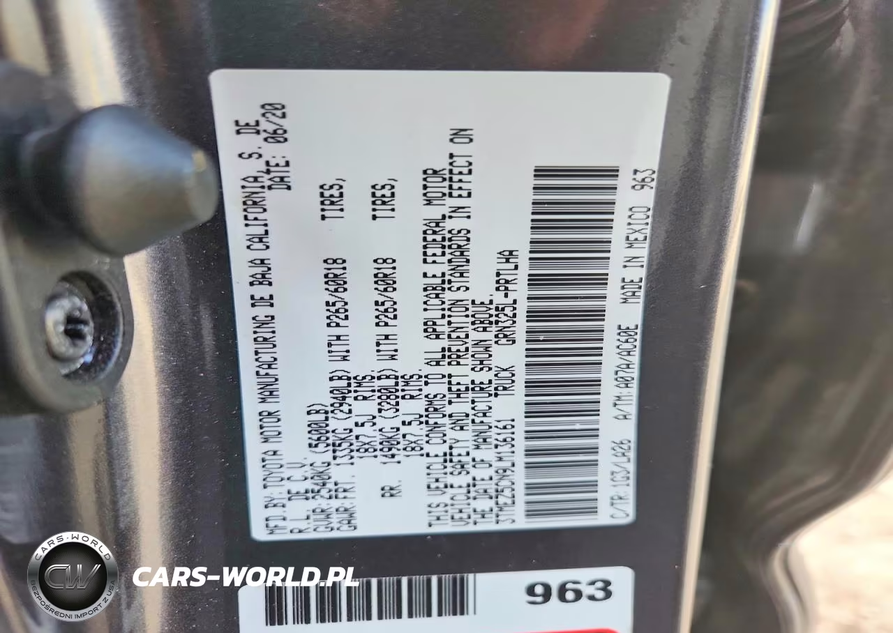 2020 Toyota Tacoma Limited VIN:3TMEZ5CN9LM136161 - 12