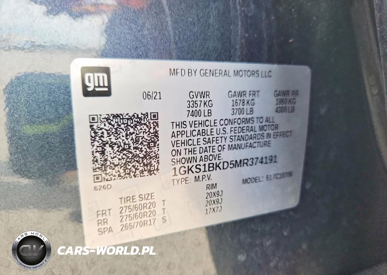 2021 GMC Yukon Slt VIN:1GKS1BKD5MR374191 - 14