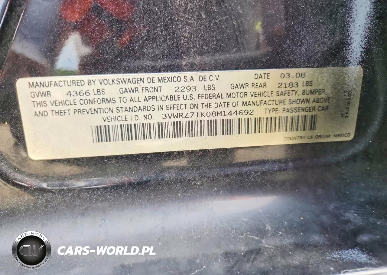 2008 Volkswagen Jetta Se VIN:3VWRZ71K08M144692 - 12