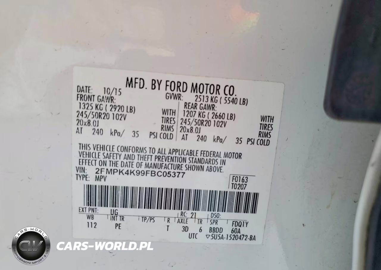 2015 Ford Edge Titanium VIN:2FMPK4K99FBC05377 - 13