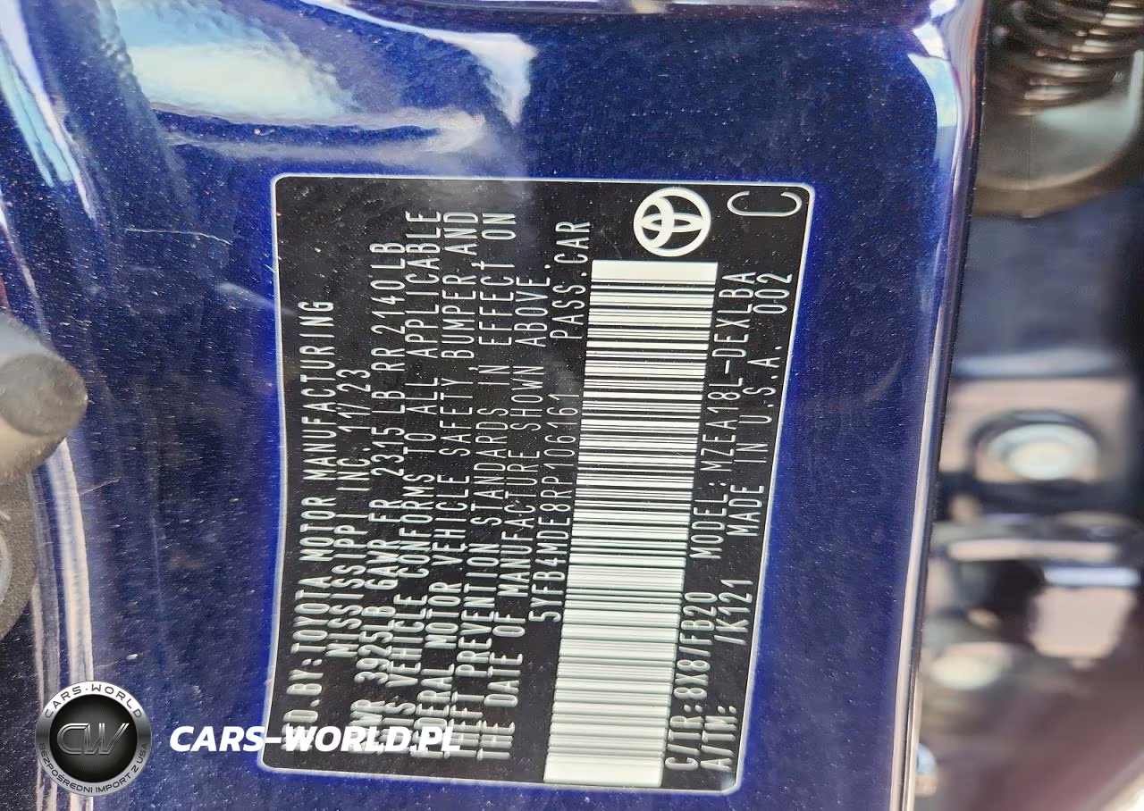 2024 Toyota Corolla Le VIN:5YFB4MDE8RP106161 - 12