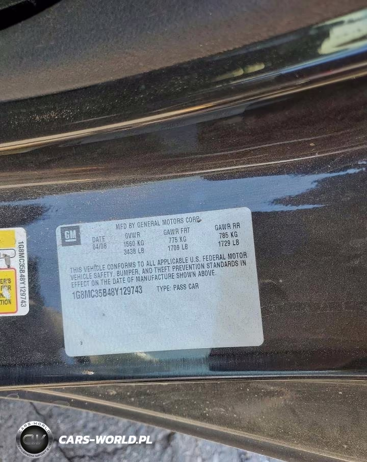 2008 Saturn Sky VIN:1G8MC35B48Y129743 - 12