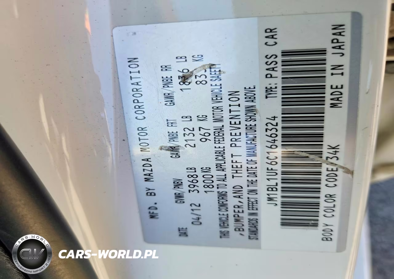 2012 Mazda 3 I VIN:JM1BL1UF6C1646324 - 12
