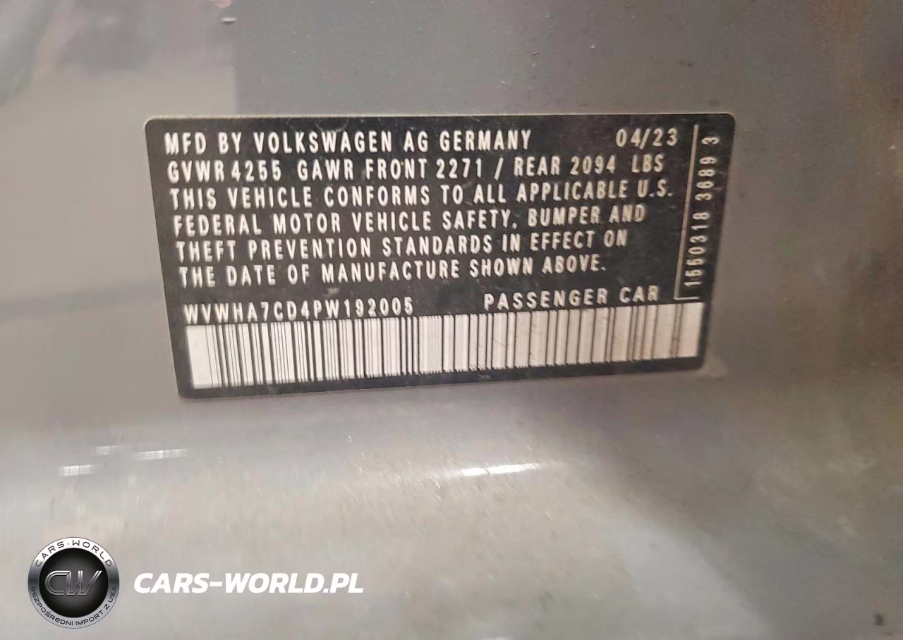 2023 Volkswagen Gti S VIN:WVWHA7CD4PW192005 - 12