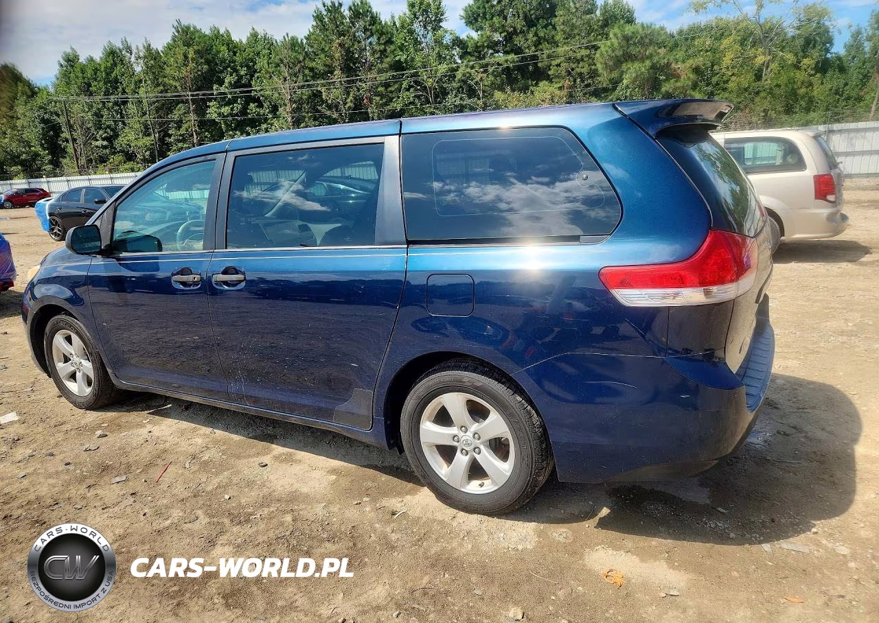 2012 Toyota Sienna Base 7-Passenger VIN:5TDZK3DC9CS222089 - 2