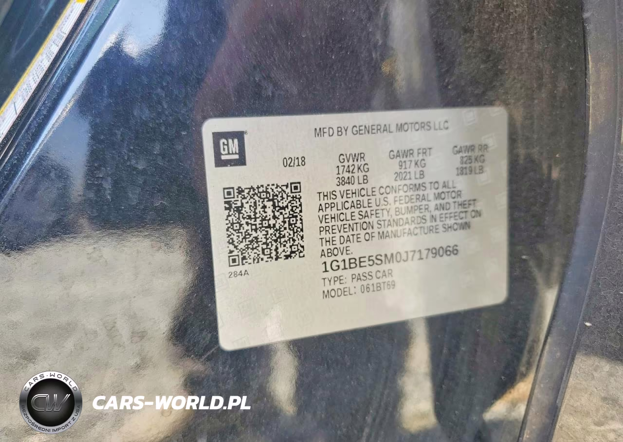 2018 Chevrolet Cruze Lt VIN:1G1BE5SM0J7179066 - 12