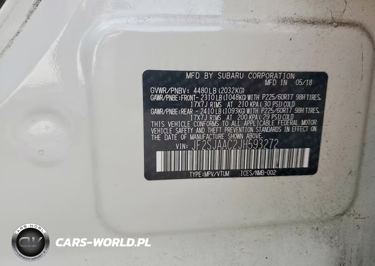 2018 Subaru Forester 2.5I VIN:JF2SJAAC2JH593272 - 13