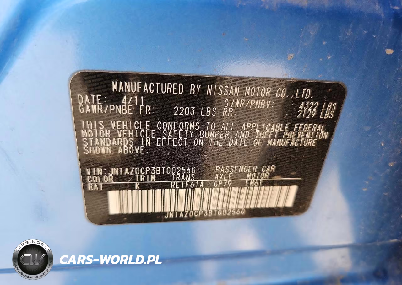 2011 Nissan Leaf Sv VIN:JN1AZ0CP3BT002560 - 12