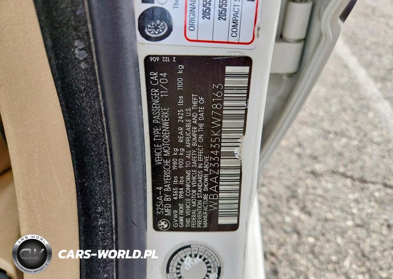 2005 BMW 325 Is Sulev VIN:WBAAZ33435KW78163 - 12
