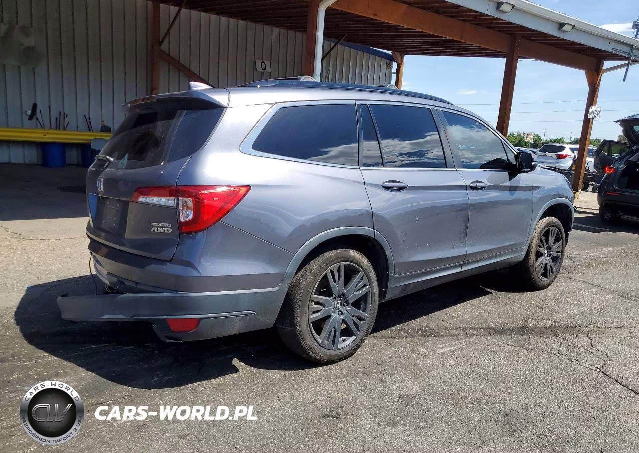 2022 Honda Pilot Se VIN:5FNYF6H25NB046037 - 3