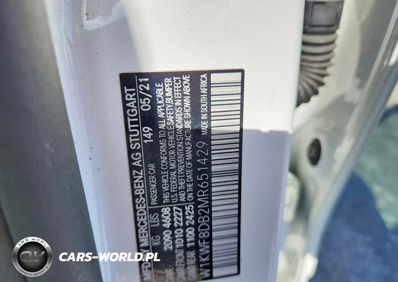 2021 Mercedes-Benz C 300 VIN:W1KWF8DB2MR651429 - 12