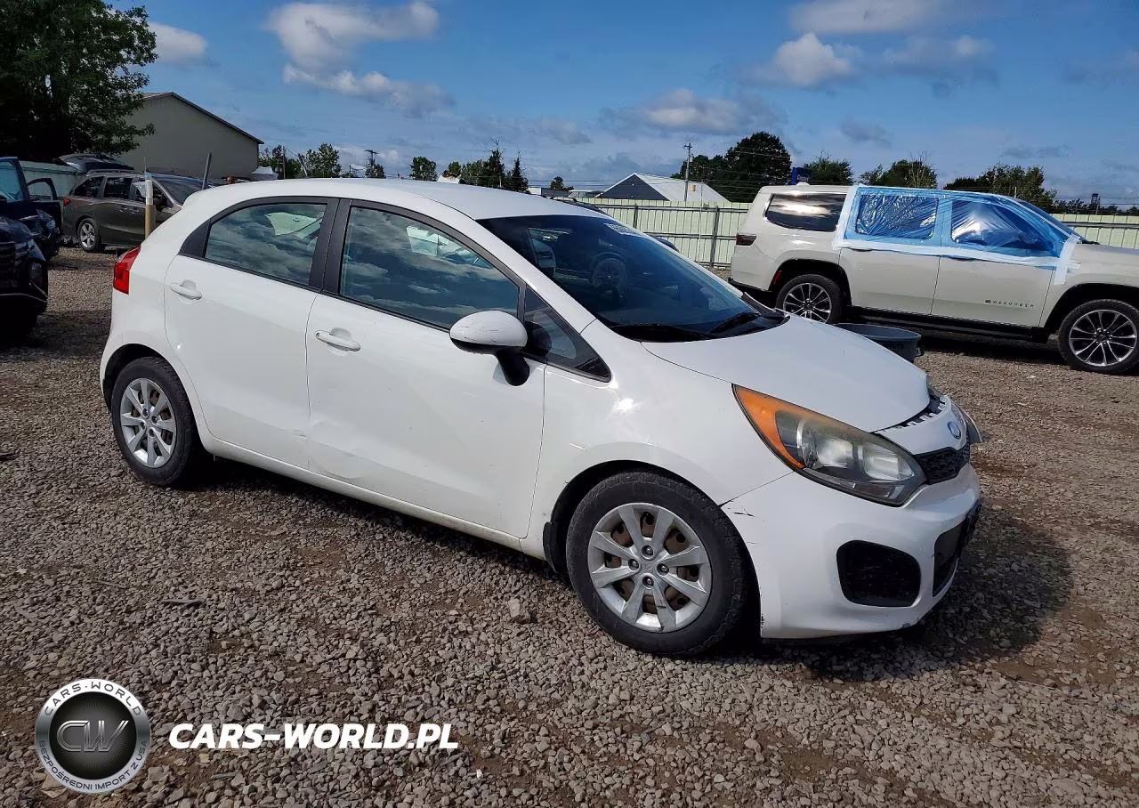 2013 Kia Rio Lx VIN:KNADM5A3XD6303296 - 4