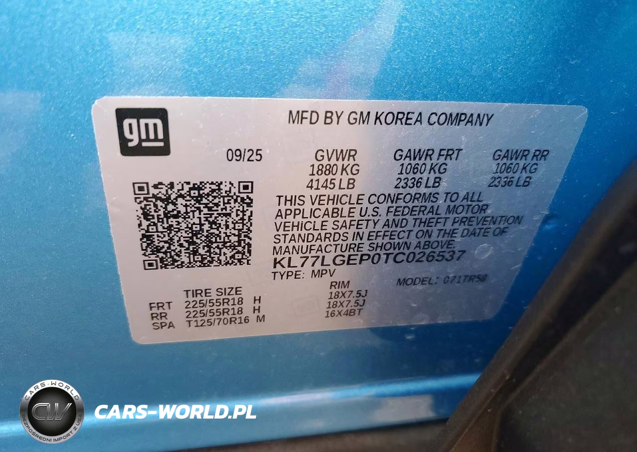 2026 Chevrolet Trax 1Rs VIN:KL77LGEP0TC026537 - 13