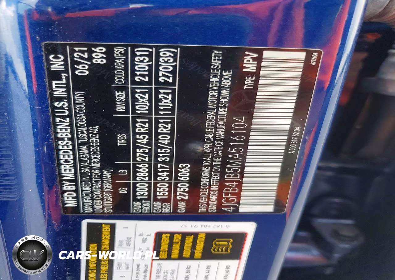 2021 Mercedes-Benz Gle 350 VIN:4JGFB4JB5MA516104 - 13
