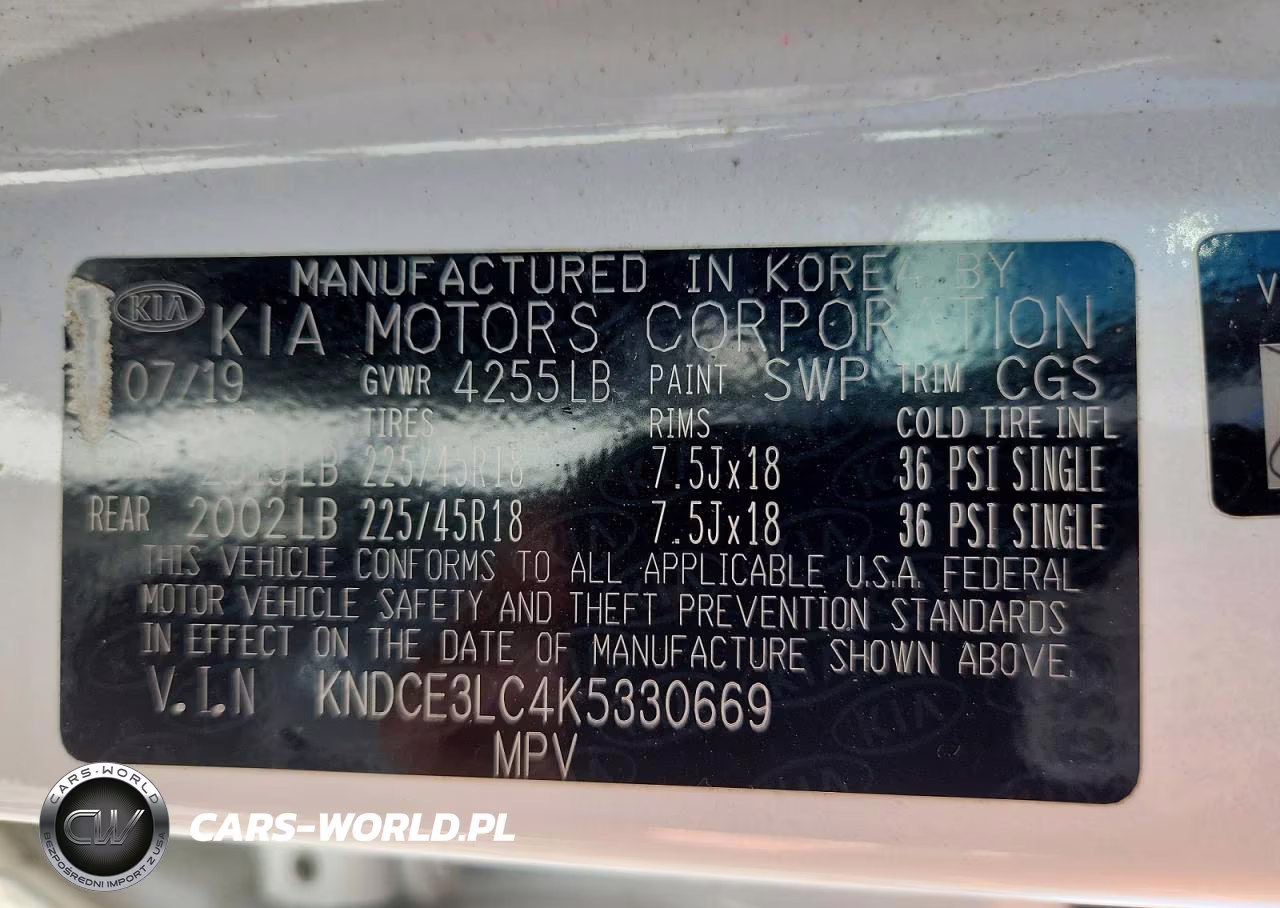 2019 Kia Niro Touring VIN:KNDCE3LC4K5330669 - 14