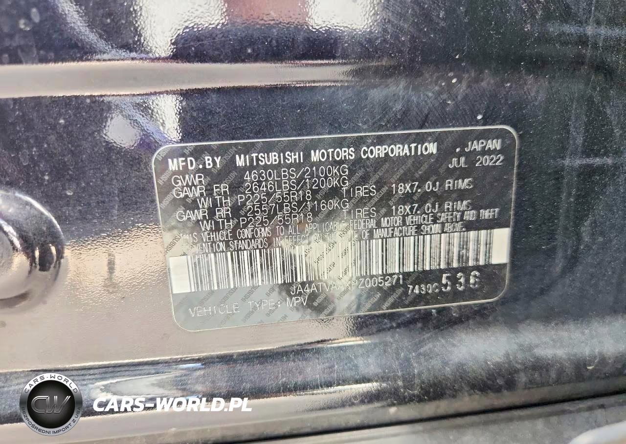 2023 Mitsubishi Eclipse Cross Le VIN:JA4ATVAAXPZ005271 - 12