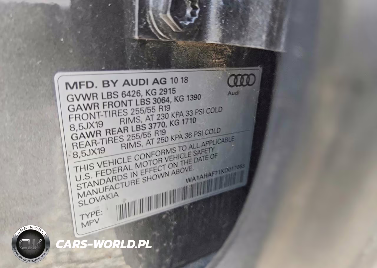 2019 Audi Q7 Premium VIN:WA1AHAF71KD017063 - 13