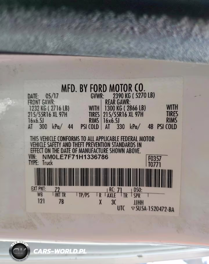 2017 Ford Transit Connect Xlt VIN:NM0LE7F71H1336786 - 13