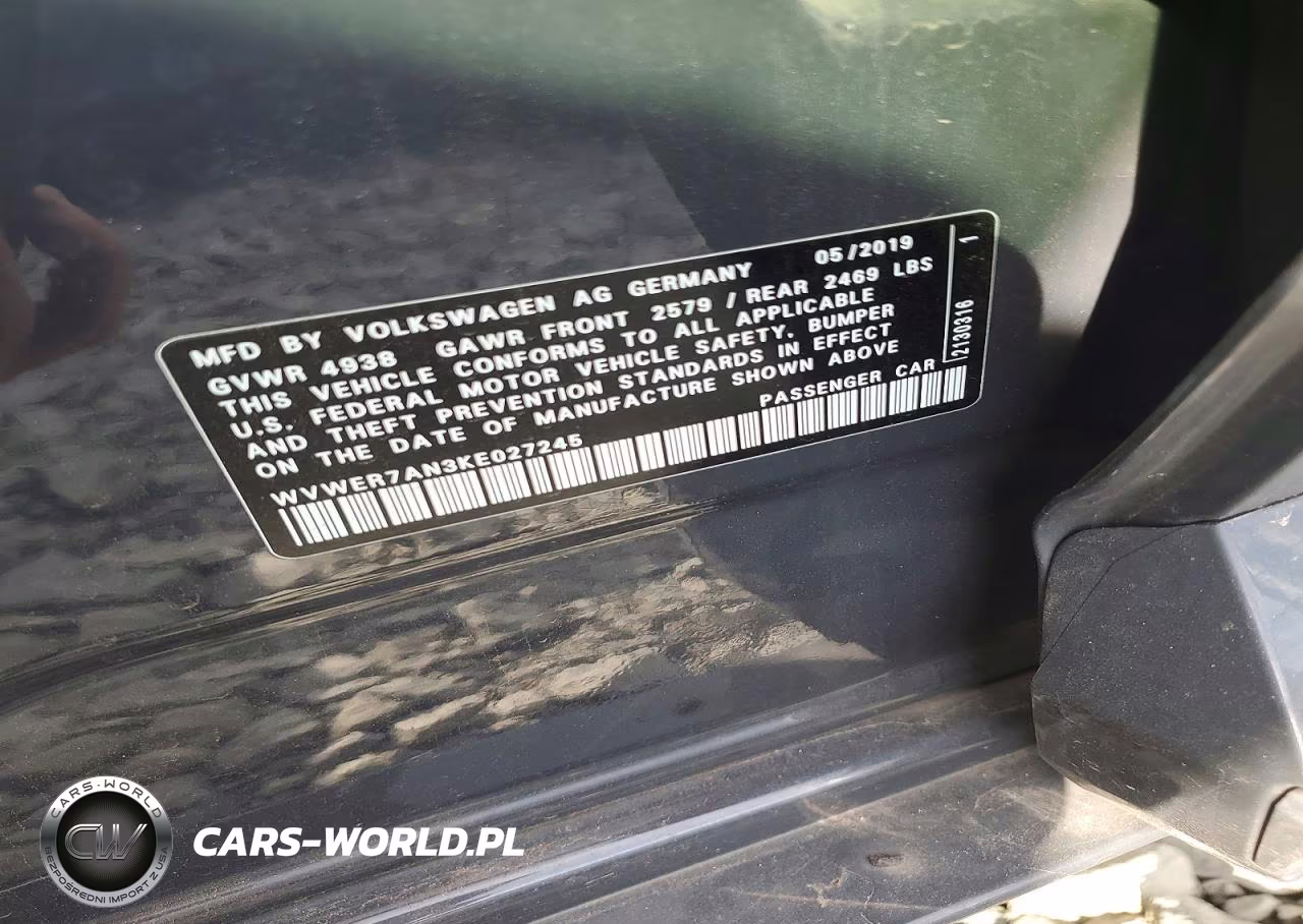 2019 Volkswagen Arteon Sel Premium VIN:WVWER7AN3KE027245 - 12
