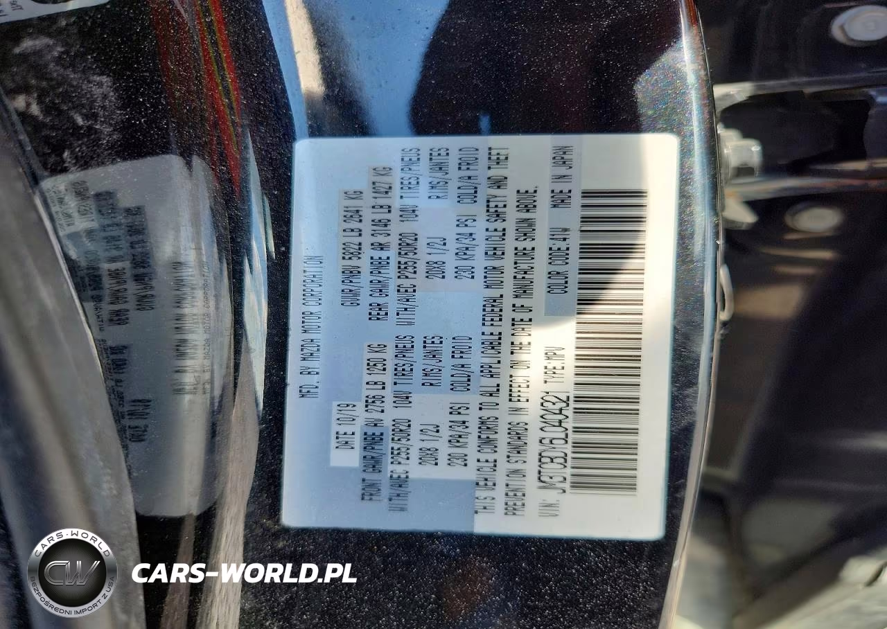 2020 Mazda Cx-9 Grand Touring VIN:JM3TCBDY6L0404321 - 13