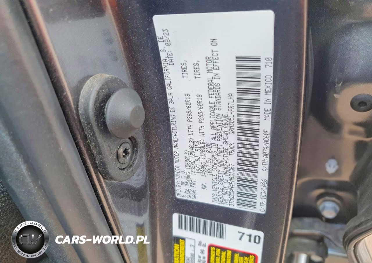 2023 Toyota Tacoma Limited VIN:3TMGZ5AN4PM631367 - 12
