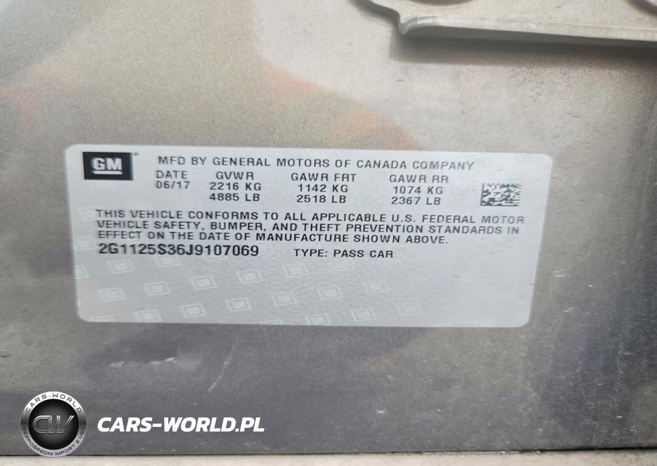 2018 Chevrolet Impala Premier VIN:2G1125S36J9107069 - 12