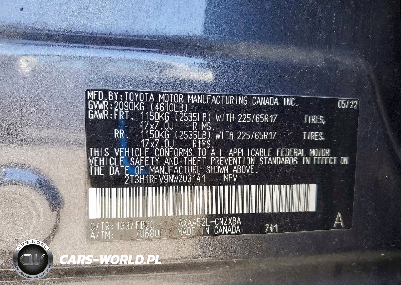 2022 Toyota Rav4 Le VIN:2T3H1RFV9NW203141 - 13