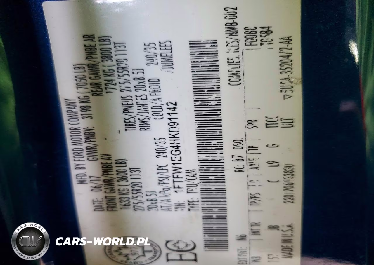 2017 Ford F150 Supercrew VIN:1FTFW1EG4HKD91142 - 12