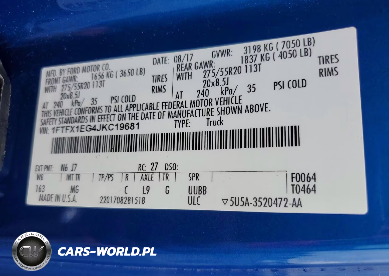 2018 Ford F150 Super Cab VIN:1FTFX1EG4JKC19681 - 12