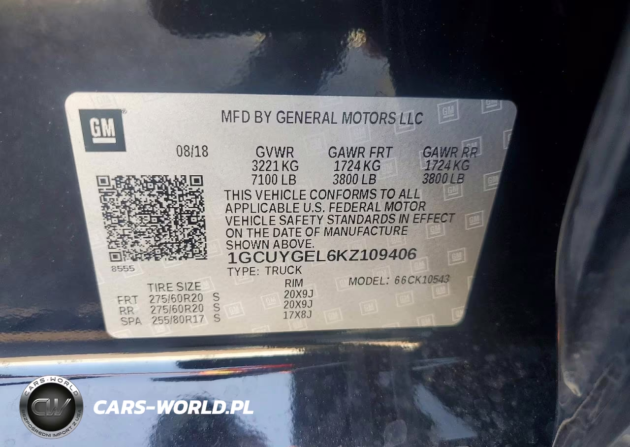 2019 Chevrolet Silverado K1500 Ltz VIN:1GCUYGEL6KZ109406 - 12