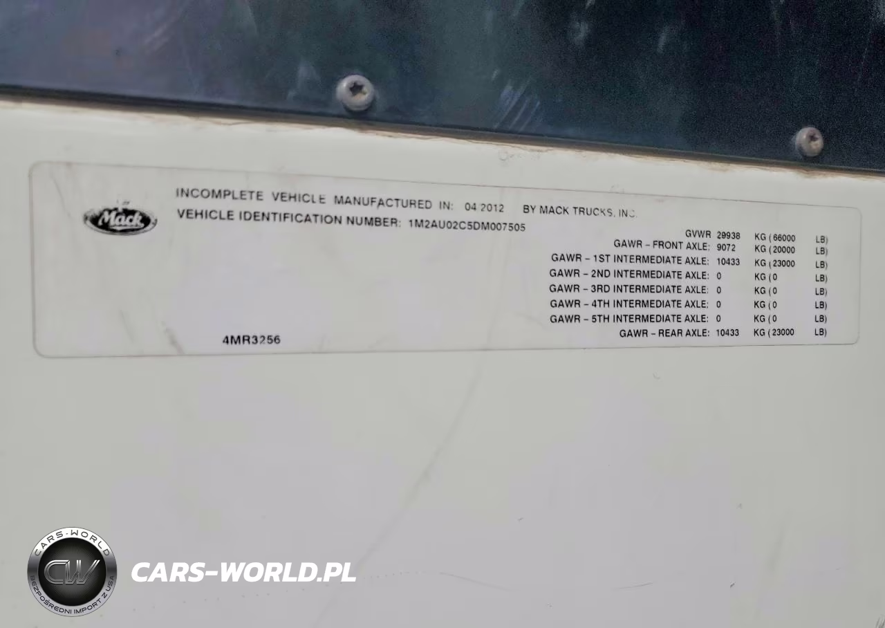 2013 Mack Leu613 Refuse Truck VIN:1M2AU02C5DM007505 - 11