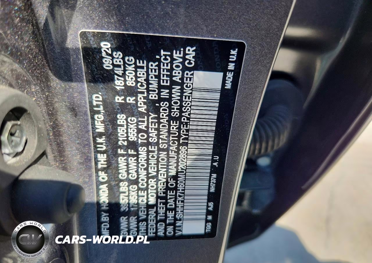 2021 Honda Civic Ex VIN:SHHFK7H60MU202896 - 13