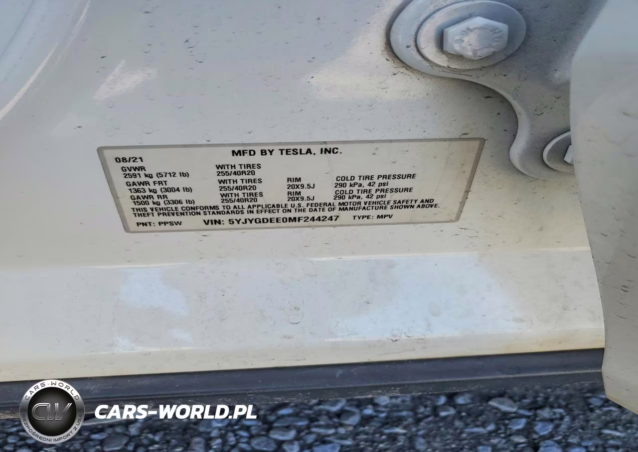 2021 Tesla Model Y VIN:5YJYGDEE0MF244247 - 12