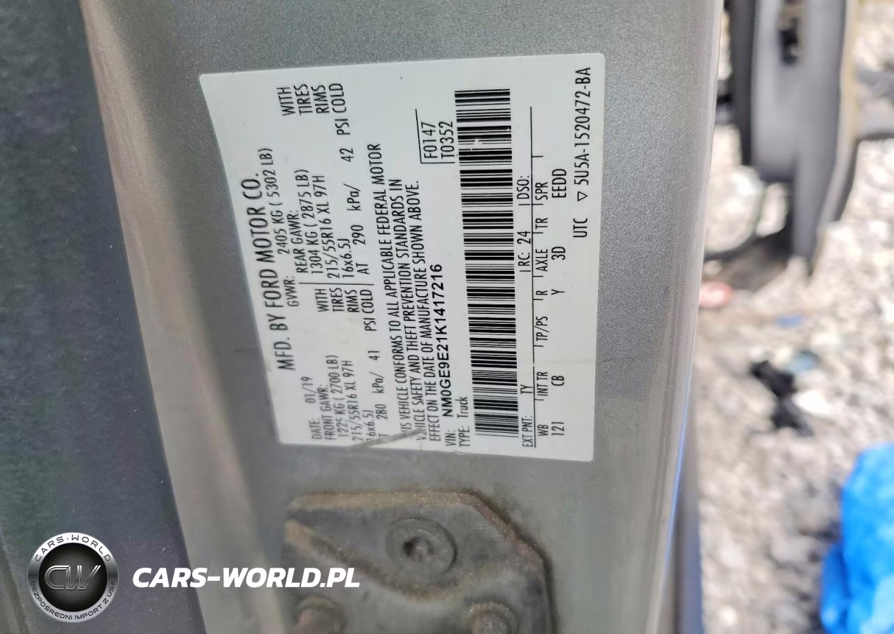 2019 Ford Transit Connect Xl VIN:NM0GE9E21K1417216 - 14