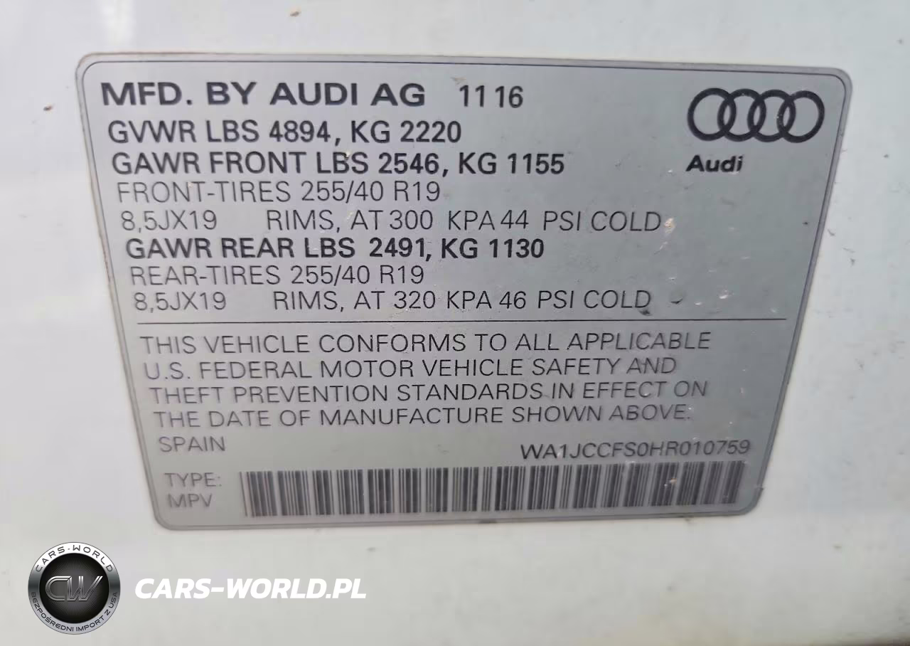 2017 Audi Q3 Premium Plus VIN:WA1JCCFS0HR010759 - 13