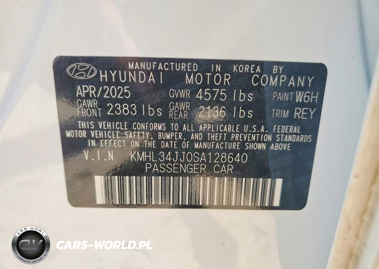 2025 Hyundai Sonata Hybrid Sel VIN:KMHL34JJ0SA128640 - 12