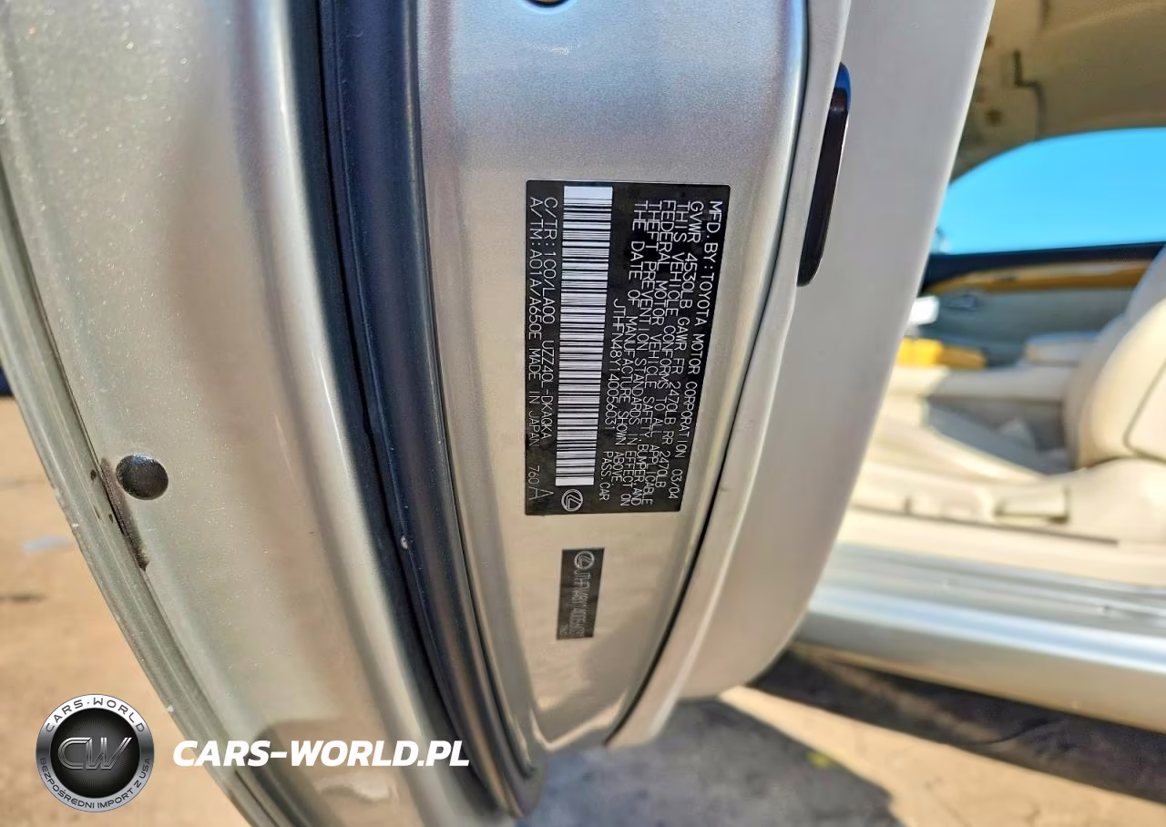 2004 Lexus Sc 430 VIN:JTHFN48Y140056031 - 12