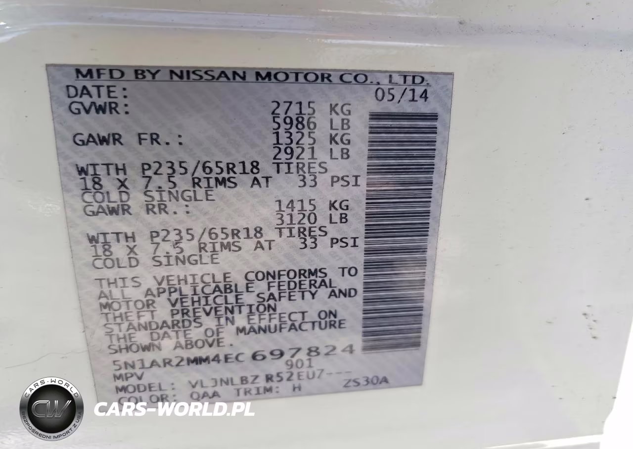 2014 Nissan Pathfinder S VIN:5N1AR2MM4EC697824 - 13