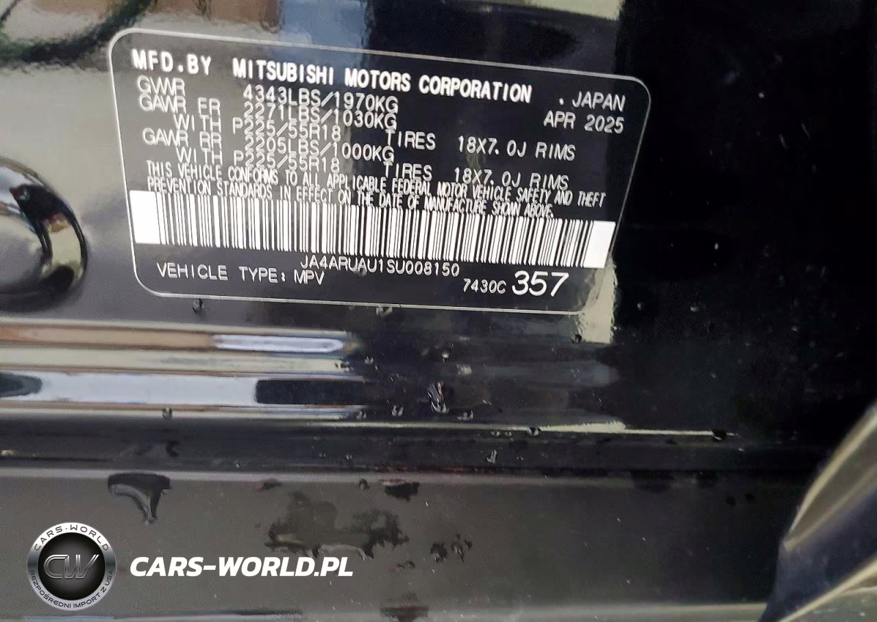 2025 Mitsubishi Outlander Sport S VIN:JA4ARUAU1SU008150 - 13