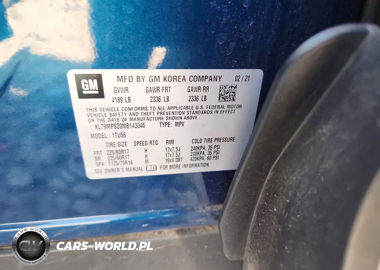 2021 Chevrolet Trailblazer Lt VIN:KL79MPS20MB143346 - 13