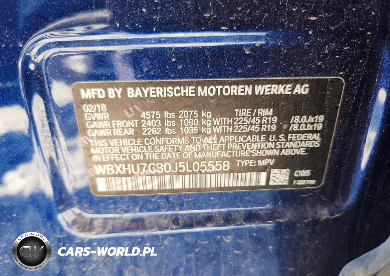 2018 BMW X1 Sdrive28I VIN:WBXHU7C30J5L05558 - 12