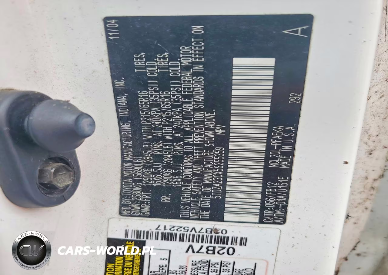 2005 Toyota Sienna Le 7 Passenger VIN:5TDZA23CX5S255359 - 13