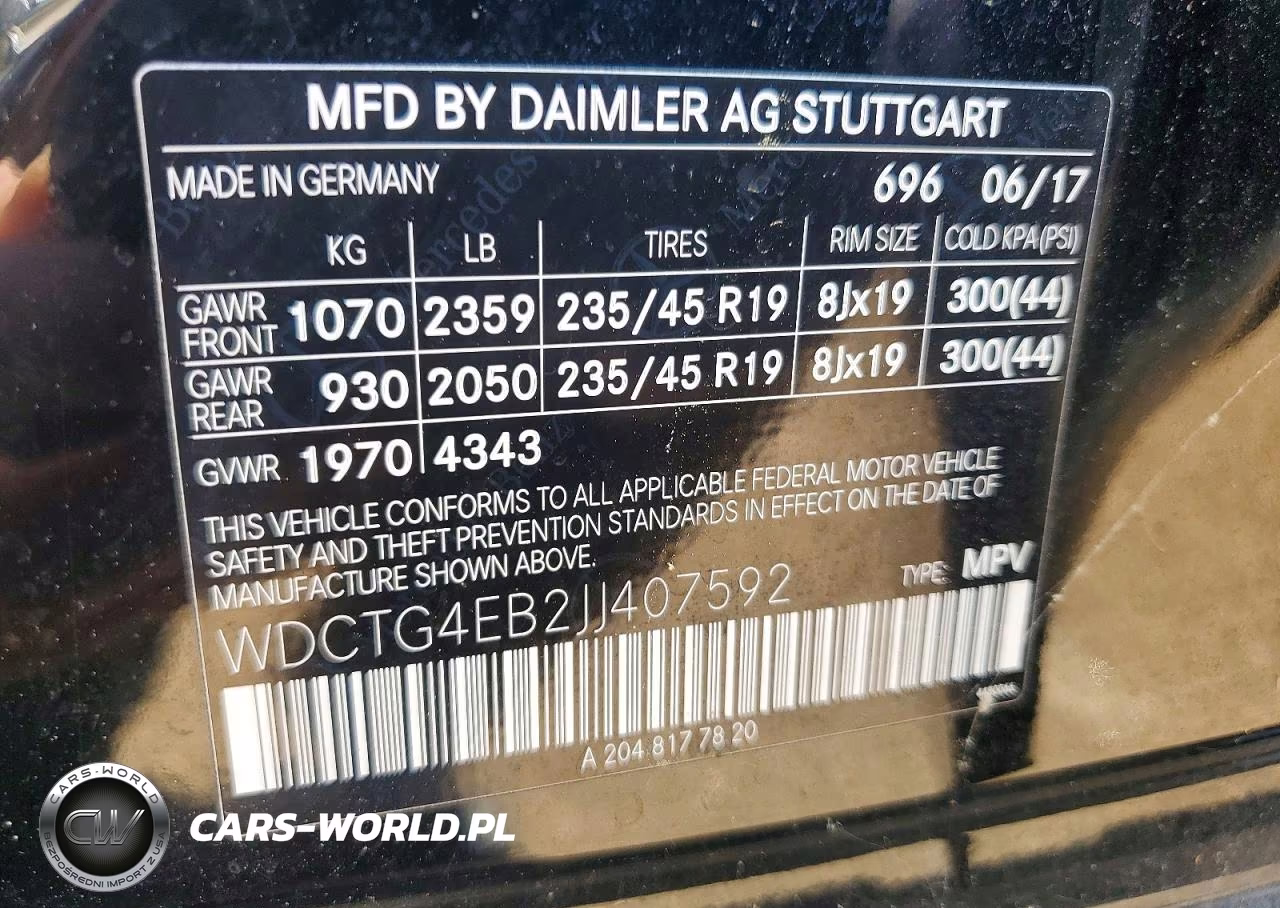 2018 Mercedes-Benz Gla 250 VIN:WDCTG4EB2JJ407592 - 13