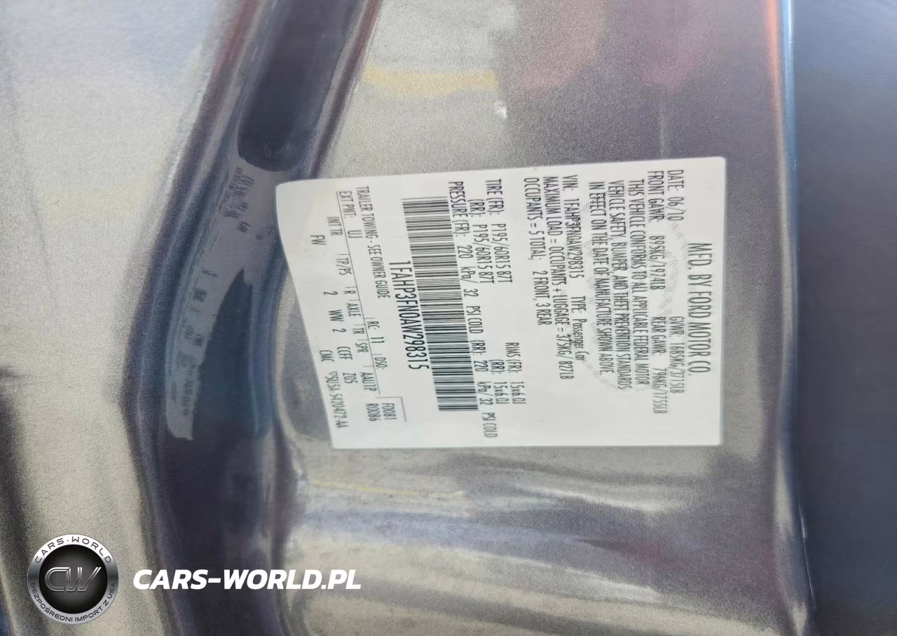 2010 Ford Focus Se VIN:1FAHP3FN0AW298315 - 12