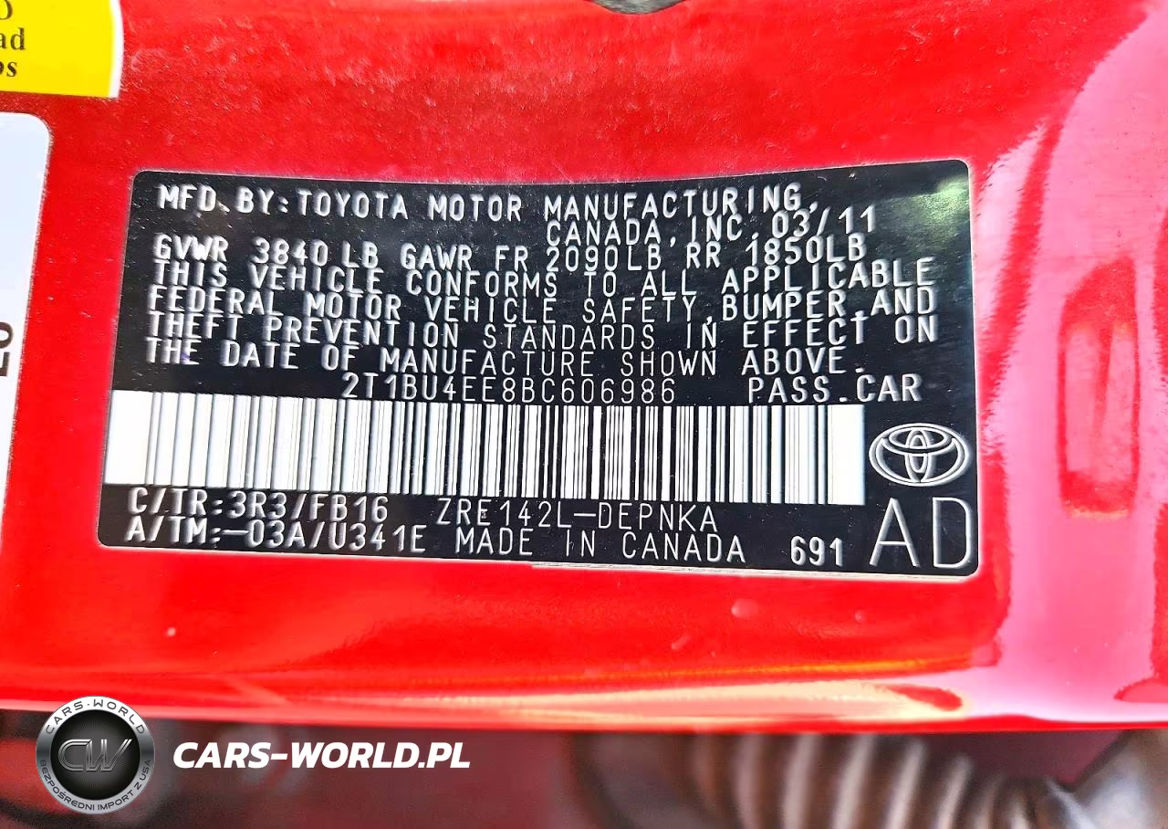 2011 Toyota Corolla Le VIN:2T1BU4EE8BC606986 - 12