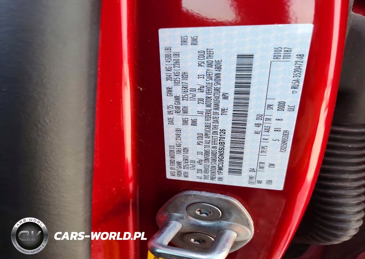 2025 Ford Escape Active VIN:1FMCU9GN5SUB70126 - 13